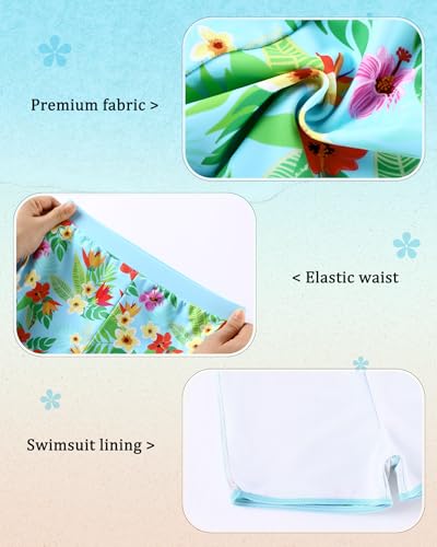 Image of Girls Rash Guard Long Sleeve Swimsuit 2 Piece Bathing Suit UPF 50+ Summer Beach Swimwear for Girl 5-14 Years