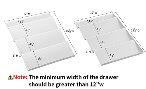 image for COSANSYS Adjustable Spice Rack, 4 Tier Expandable Tray Drawer Organize