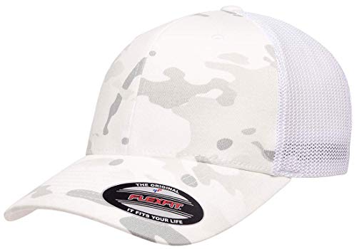 Image of Flexfit Trucker Mesh Fitted Cap, Multicam Alpine, OS