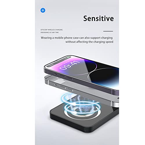 Magnetic Wireless Charger For Iphone: 3 In 1 Charging Station For Multiple Apple Devices - Travel Charging Pad Dock For Apple Watch Iphone 14 13 12 Pro Max Plus & Airpod #TOP6