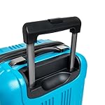 Kenneth Cole REACTION Out of Bounds Lightweight Hardshell 4-Wheel Spinner Luggage, Teal, 20-Inch Carry On - Image 2