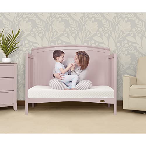 Evolur Coco,Comfort Lite Plus Natural Copper Infused Fiber Crib & Toddler Mattress I Waterproof I Green Guard Gold Certified I Removable Cover I 5' Mattress I Foam Encasement For Superior & Stability #TOP5