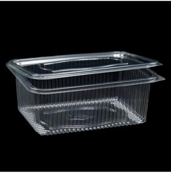 Plastic Storage Container 1000 gr 25 Plastic Lid Bowl Leak Proof Container Transparent Use Horse Bowl