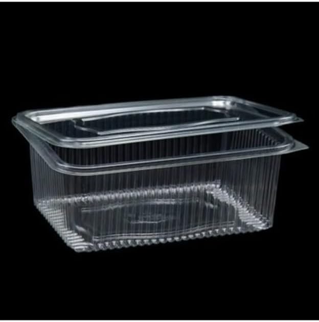 Plastic Storage Container 1000 gr 25 Plastic Lid Bowl Leak Proof Container Transparent Use Horse Bowl