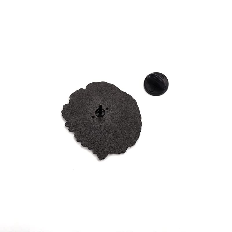 Image of Brain Blooming Flowers Coronal Enamel Brooch Pin for Medical Student Doctor Psychology Neurology