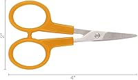 Vista 2 de Fiskars tijeras curvas N°.4 para manualidades.