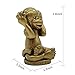 Brass Statu BRABUD Resin Chinese Fengshui Handmade See Hear Speak No Evil Monkey Figurines Home Decorative BS186