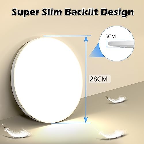 OUILA Lampa sufitowa LED, lampa sufitowa 24W 2000LM 4000K Oprawa sufitowa