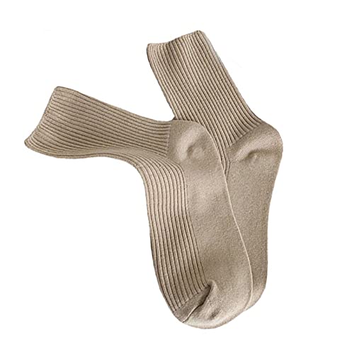 Pair Simple Socks Moisture Absorption Ankle Protection Simple Shock Absorption Anti-friction Training Socks Shoes Accessori, Khaki, Small