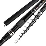 zunruishop Salzwasser-Angelrute Carbon-Rock-Angelrute Carp Rod Teleskop Sea Angelrute Teleskop-Spinnrute Ultrahart Angelrute (Length : 6.3 m)