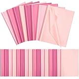 Qilery 500 Sheets Valentine's Day Pink Tissue Paper Bulk for Gift Bags 15 x 20 Inch Acid Free Packaging Wrapping Paper Sheets for Galentines Day Wedding Decoration DIY Flower, Pom Poms Craft Supplies