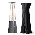 Pyramid Patio Heater, Outdoor Heater 48,000 BTU with Wheels & Weather-Resistant Cover, Triple Protection System for Large Spaces (Commercial Patio, Rooftop, Event) (1 heater)
