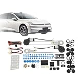 CDZHLTG Kit de Elevalunas Eléctrico,Kit de Conversión de Elevalunas Eléctrico,Motor Alto Par y Diseño Silencioso,Interruptores para Montar en Panel de Puerta 12V para Furgoneta, Pick-up,Coche