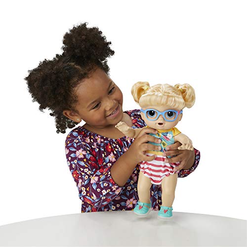 image for Baby Alive Step ‘N Giggle Baby Blonde Hair Doll with Light-Up Shoes,