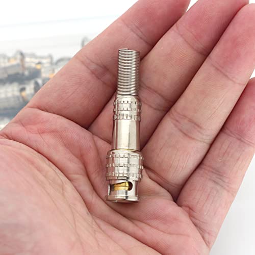 Youmai 20 Pcs Bnc Male Connectors Q9 Rg59 Rg6 Screw-On Solderless Monitoring Coaxial Cable Connection Terminal For Cctv Security Surveillance Camera #TOP5