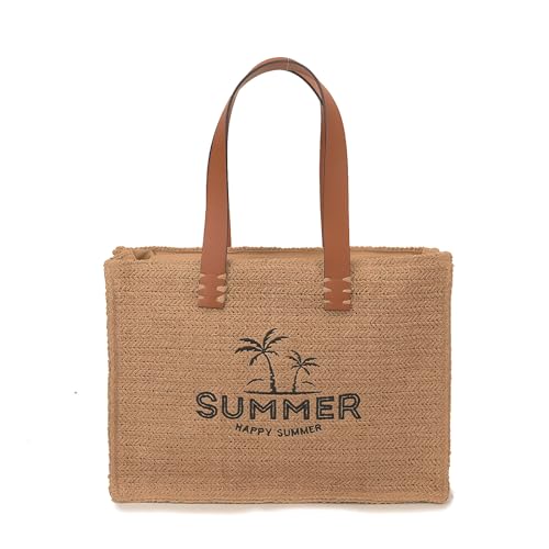 Bolso de Playa Tejido de Rafia para Mujer 2026 miniatura 1