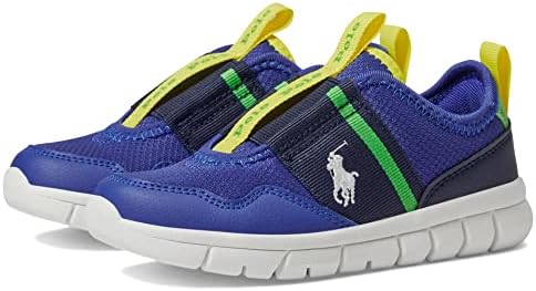 POLO RALPH LAUREN Boy's Barnes Athletic (Little Kid) Royal Synthetic Mesh/Navy/White Pony Player 11.5 Little Kid M | Image 3
