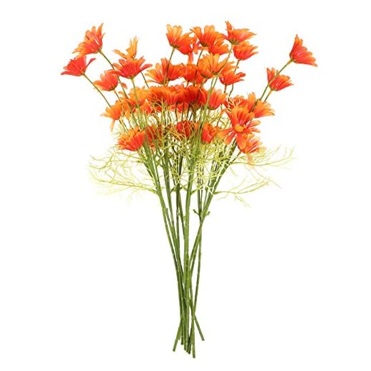 ABOOFAN 10 Piezas Margarita Artificial Ramo De Margaritas De Fiesta Ramo De Margaritas Vivos Fotografiando La Decoración del Ramo Madre Margarita Blanca Tela De Seda Pequeña Margarita