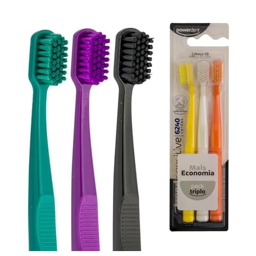 Powerdent Escova De Dentes Trend Sensitive Pack 3Un Cores Sortidas