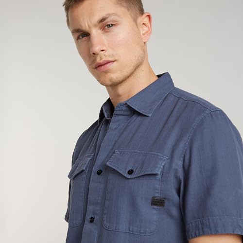 Camisa G-STAR Para Hombre Marine Slim, Azul