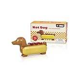 Yobro Mini Pencil Sharpener for Gifts, Novelty Hotdog Desktop Sharpener,Handheld Novelty Manual Color Pencil Sharpener,Cute Cartoon Dachshund Design,White Elephant Gifts,Stocking Stuffers,Ages 12+