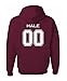 Adult Hale 00 Beacon Hills Lacrosse 2-Sided Hoodie Small Maroon
