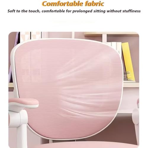 كرسي مكتب للاطفال، كرسي دراسة مريح مع ارتفاع قابل للتعديل، كرسي مكتب شبكي دوار بعجلات عالمية، كرسي مكتب منزلي للاطفال في غرفة النوم المنزلية (رمادي)