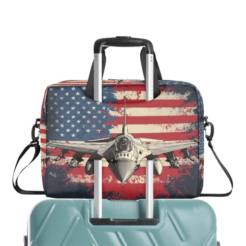 Maletín para laptop 15.6-16 pulg con estampado bandera USA miniatura 7