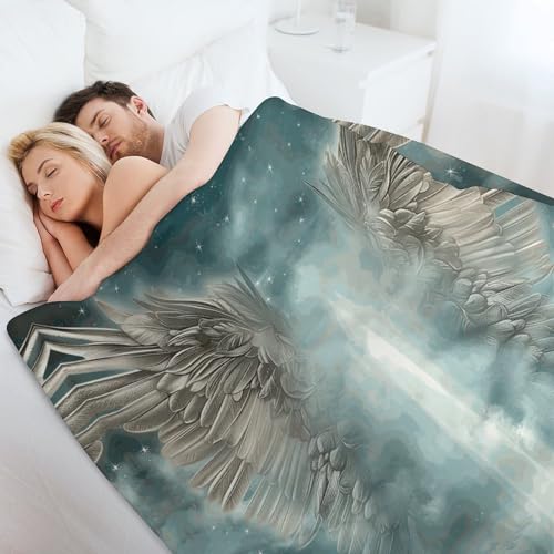 Gtabvect Angel Wings Throw Blankets,Blanket Premium Super Soft Cozy Warm Bed Blanket Couch Decorative Throw Blankets thumb #5