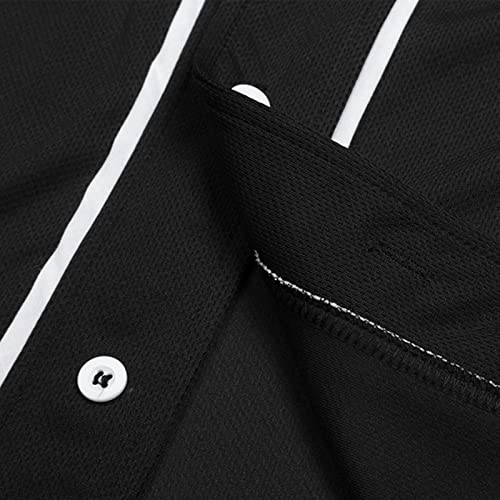 Babyhealthy Womens Girls Cropped Baseball Jersey Hip Hop Hipster Tshirts Button Down Plain Active Tee #TOP4