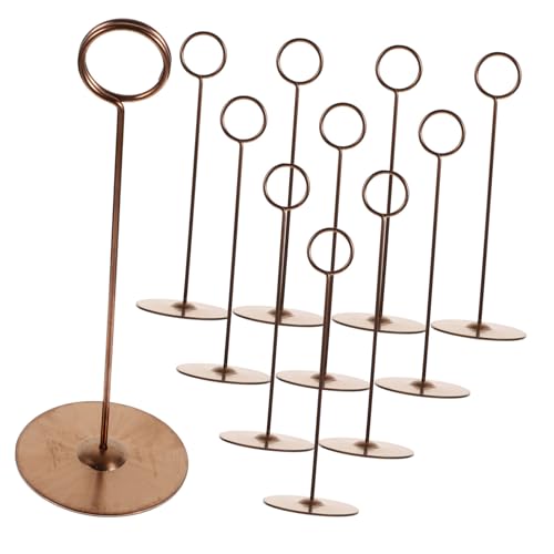 Supports de numéro de table en acier inoxydable avec porte-nom réutilisable