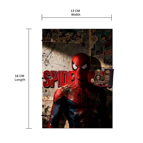 Image of Spider Wall Diary Notebook 7x5 Inch 160 Pages Unruled Journal for Notes