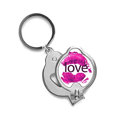 Coupe-ongles Saint-Valentin Jour rose lèvres pour ongles nets