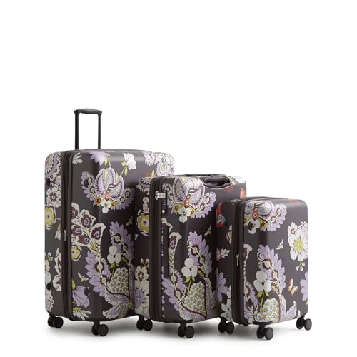 Vera Bradley Women's Hardside 3 Piece Luggage Set, Subtle Bouquet, One Size