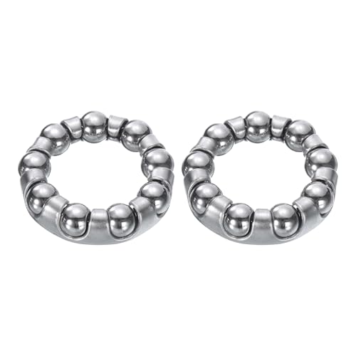 QUARKZMAN Cuscinetto a Sfere per Pedivella della Bicicletta 2/7Pollice (6.35mm) x 9 Sfere, 2pz Cuscinetti a Sfere di Ricambio per Cuscinetti Inferiori da Mountain Telaio Ruota Bicicletta