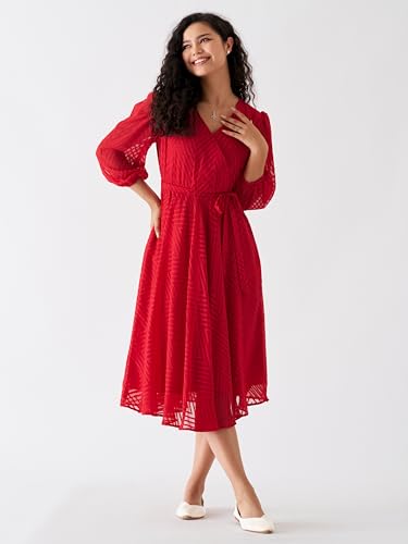 Image of AASK Women Fancy Plain & Solid Designer Dress for Women