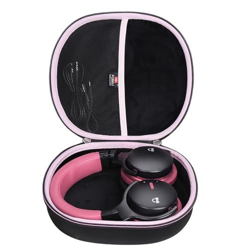 Étui pour casque Audonia E7 - Coque de protection rose contre l'écrasement en voyage