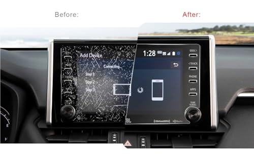 Verre trempé RAV4 C-HR 2019-2021 protection écran navigation auto