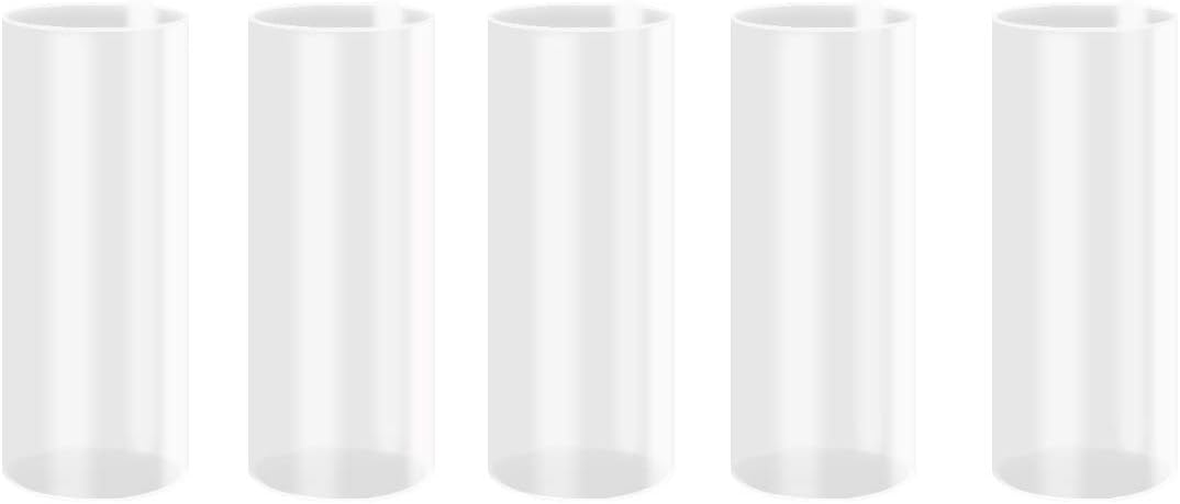 18650 Plastic Sleeves Tube Aadaptor for 18650 LED Flashlight (5-Pack)