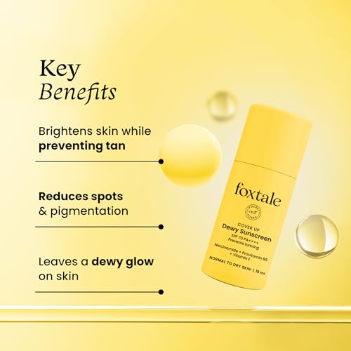 FoxTale SPF 70 Niacinamide Dewy Sunscreen 15 ml - Image 3