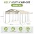 12x20 FT Metal Carport, Heavy Duty Carports Canopy with Reinforced Steel Frame & Waterproof Roof for All-Weather Use, Outdoor Galvanized Car Shelter, Car Port Garage for Car, Trucks and Boats, White
