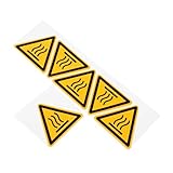 Cabilock 2 Blätter Sicherheitswarnschilder Drinnen Küchenschilder Zeichen Erste Türschild Nicht Stören Vorsicht Vinyl-aufkleber Sicherheitsschild Reflektierend Selbstklebendes Vinyl