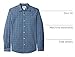 Amazon Essentials Men's Slim-Fit Long-Sleeve Poplin Shirt, Navy Plaid, X-Large