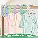 Sicamin Baby Closet Dividers for Clothes Organizer, 8 PCS Double-Sided Cute Hanger Dividers for Newborn to Toddler, Baby Clothes Size Dividers for Boys & Girls