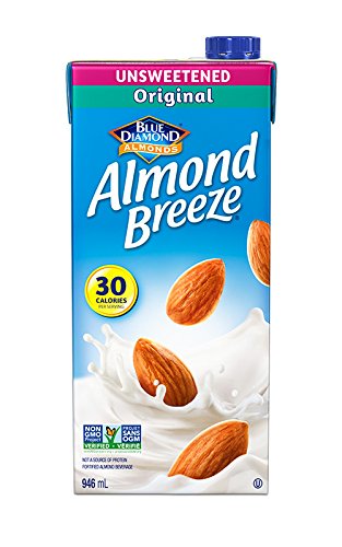 Almond Breeze Dairy Free Almondmilk, Unsweetened Original, 32 Ounce, 6 Count