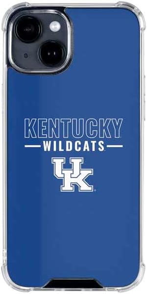 Skinit Clear Phone Case Compatible with iPhone 15 Plus - Officially Licensed University of Kentucky UK Wildcats Design