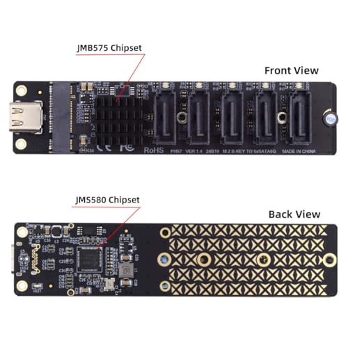Extensión de puerto de disco duro SATA con adaptador ChenYang USB 3.1 Gen 2 5