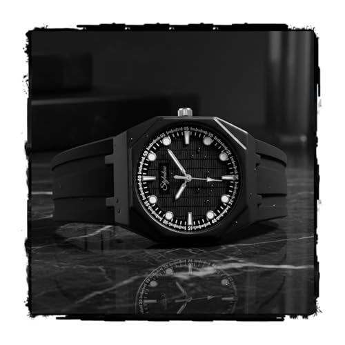 Image of styledose Minimalist dial Softest Adjustable Silicon Belt Quartz Analog Wrist Watch for Men