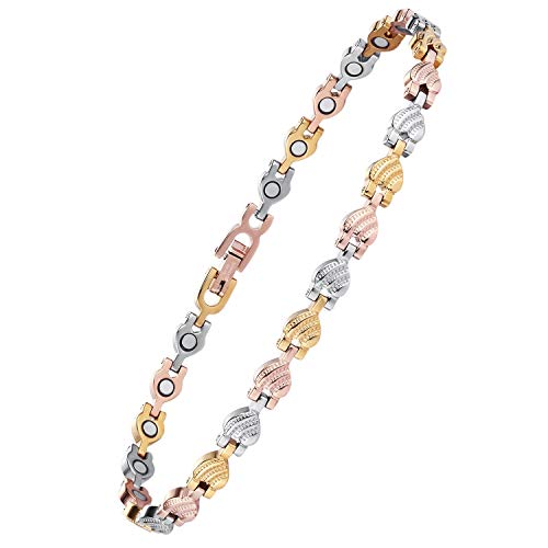 Uswel Magnetic Anklet Bracelets For Women, Anti Swelling Obsidian Anklet, Magnetic Lymph Detox Bracelet For Women #TOP5