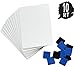 Dry Erase Lapboards - Quantity Whiteboard Pack with 10 Boards, 10 2 inch Felt Erasers - Without Markers - 10 Boards and Erasers